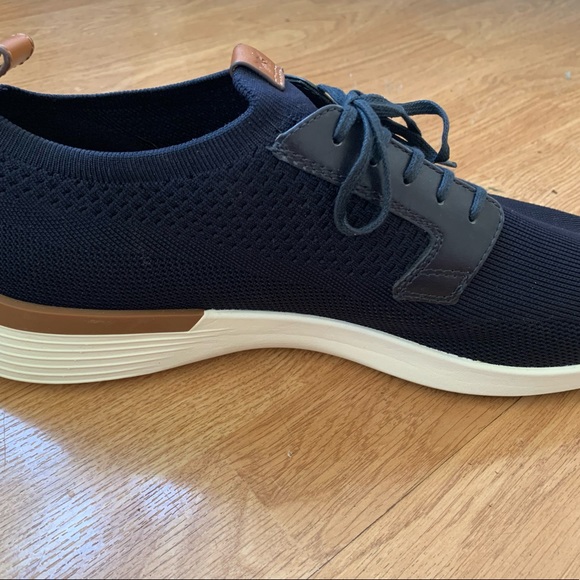 Wolf & Shepherd Swiftknit Derby Navy Sneakers 13 Worn Once Impeccable $189 - Picture 5 of 12
